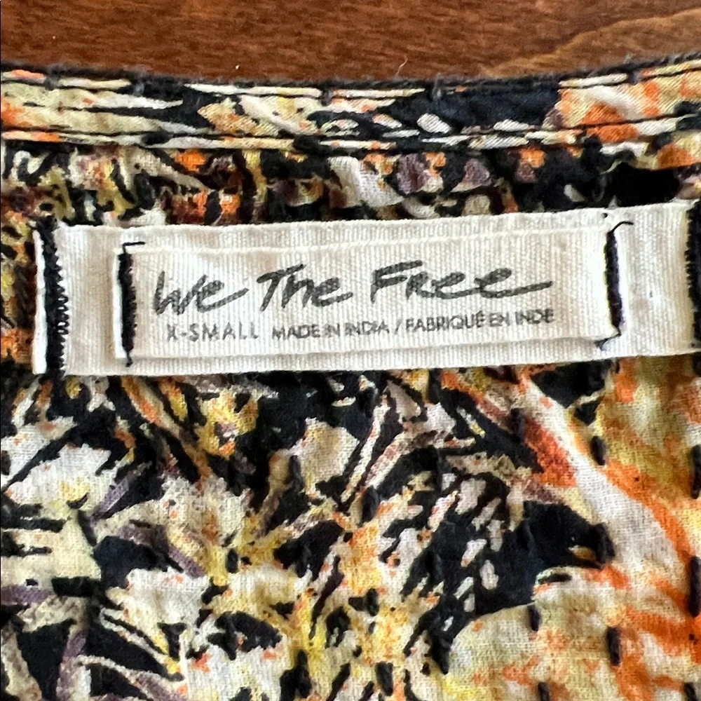We The Free Floral Cool Meadow Peasant Blouse - Picture 7 of 9